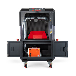 Armorgard Cutting Station with Dust Extraction