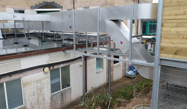 Royal Cornwall Hospital Trust Gantry Bridge for HVAC and M&E Services