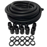 25mm Flexible Contractor Pack 10mtr Conduit + 10 x Fittings