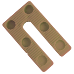 90x45x15mm Brown Wedge Packer Plastic - High Load Capacity