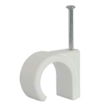 16mm Nail-In Clips White