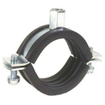 88-98mm Insulated Rubber Lined Pipe Clamps / Clips