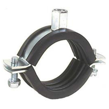 309-319mm Insulated Rubber Lined Pipe Clamps / Clips