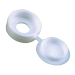 White Hinged Screw Cover Caps to Suit 5.0-6.0mm(10-12g)Screw