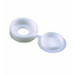 White Hinged Screw Cover Caps To Suit 3.5-4.0mm(6-8g) Screws