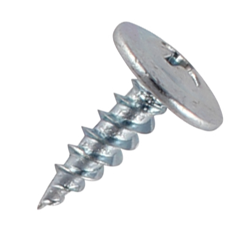 Phillips Wafer Head Sharp Point Screws (Zinc) 8x9/16 Wafer Head BZP ...