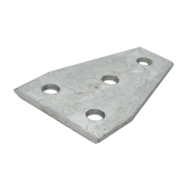 4 Hole Flat Channel T Plate HDG 90x136mm P1358