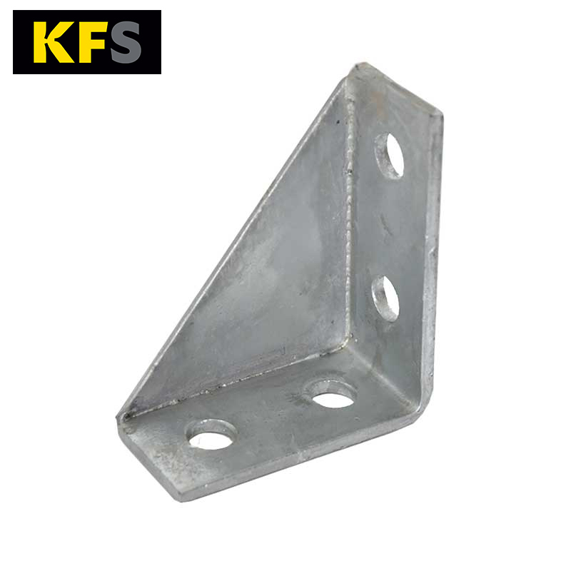 Channel Flat Fitting Bracketry - Hot Dipped Galvanised 4 Hole Gusseted ...