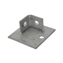 Single Channel Base Plate HDG 93x93mm