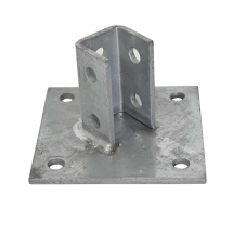10 Hole Large Single Channel Base Plate 152x152x88.9 - HDG
