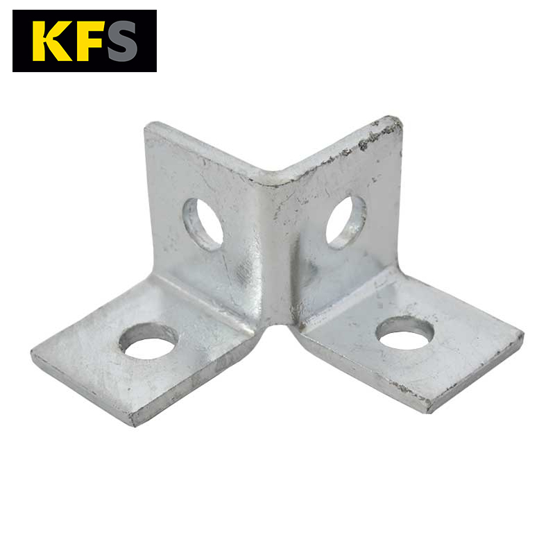 Channel Wing Fittings - Hot Dipped Galvanised 4 Hole 2Way Wing Bracket ...