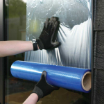 100mx500mm Blue Window Film Temporary Protection Lowtack