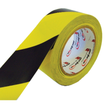 Hazard Tape Black/Yellow 50mm x 33mtr - Self Adhesive