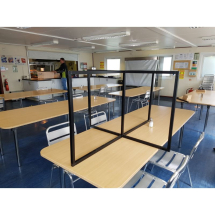 Table Partition Quad Screen System - 1500x1000x750mm
