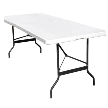 Plastic Folding Canteen Table White 6ft