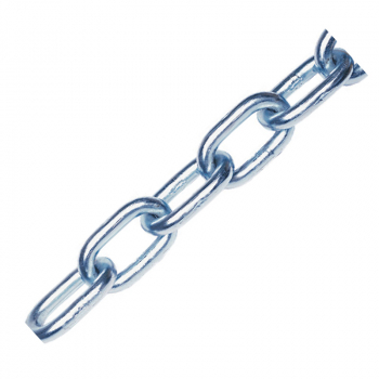 Welded Loop Chain 3mm 26x8mm Welded Loop Chain 10M length - Kernow Fixings