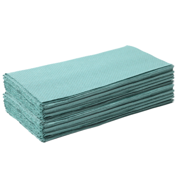 Interfold Hand Towels 1-Ply Green V Fold (5000)