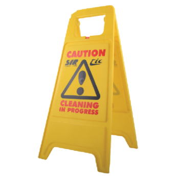 Folding Caution A Sign Wet Floor
