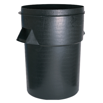 Black Dustbin c/w lid 80ltr capacity