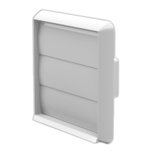 White Gravity Flap Outlet For 100x54mm Plastic Duct