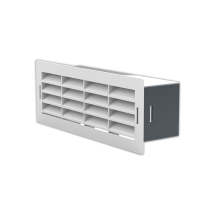 Verplas White Single Airbrick with Fitted Grille and Surroun