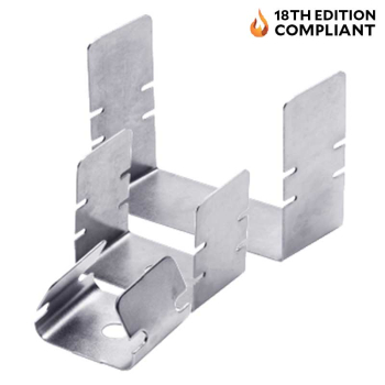 Large Fire Rated Metal U-Clip 46mm(Fits 50mm Cable Trunking)