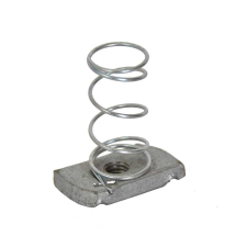 M8 Long Spring Channel Nuts HDG