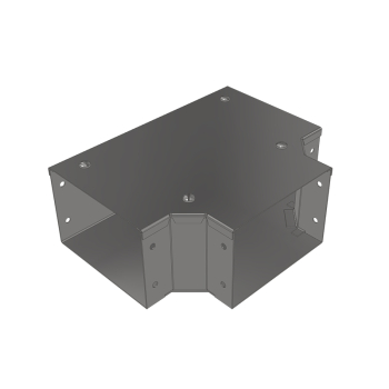 100x75mm Galv Trunking Tee Gusset Top Lid