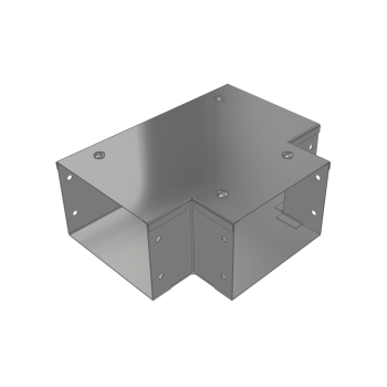 50x50mm Top Lid Tee Galv Trunking Sharp