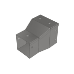 100x50mm to 75x50mm Reducer For Galv Trunking (1 Comp)