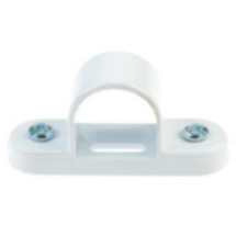 20mm White Spacer Bar Saddles PVC Plastic Conduit