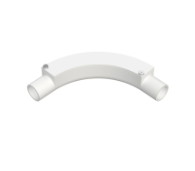 20mm White Plastic PVC Inspection Bend
