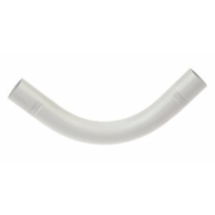 25mm White Heavy Plain Bend PVC Plastic Conduit