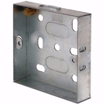 16mm 1 Gang Flush Back Boxes - Steel