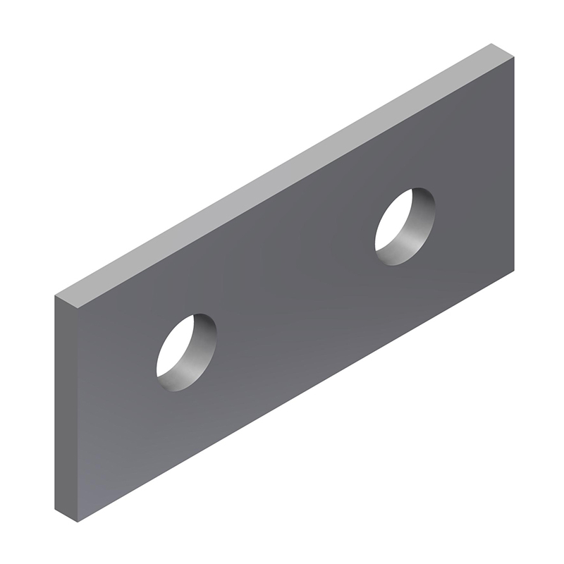 Channel Shell Plate A4 316 Stainless Steel Channel Bracketry2 Hole Flat Channel Plate S/S ...