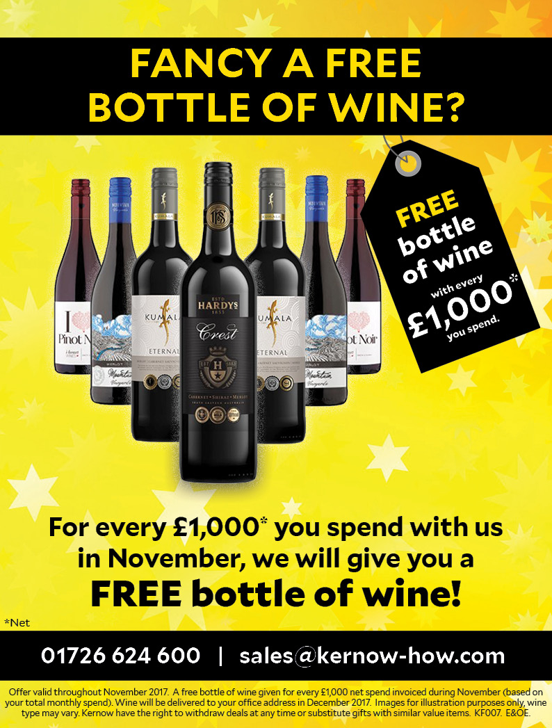 FANCY A FREE BOTTLE OF WINE?