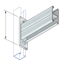 P2665T Cantilever Arm - Double Deep Slotted Channel