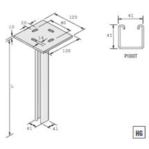 Unistrut Vertical Supports With Channel