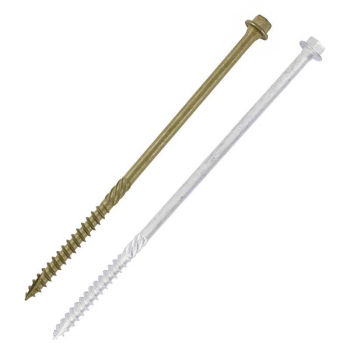 Hex Head Timber Screws - Exterior Plated