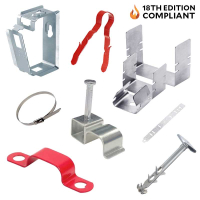 18th Edition Compliant Cable Clips and Fixings