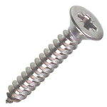 8x1 1/2" CSK S/S S/Tap Screws