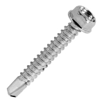 8x1/2 Hex BZP W/Face S/Drill Screws