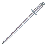 4.8x25mm dome peel rivets aluminium JRP