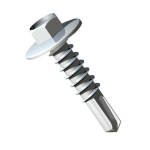 5.5x100mm Hex S/Drill Screws Coarse Light Steel - No Washer