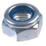 M6 BZP Nyloc Insert Nuts DIN 985 Grade 8