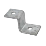 2 Hole 41mm Z Bracket HDG 87x47mm P1347 2 Hole 41mm Z Bracket HDG 87x47mm P1347