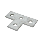 4 Hole Flat Channel T Bracket HDG 90x138mm P1031   FB121