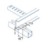 Beam Clamp (Zinc Plated) HDG P1386-S1