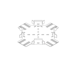 600mm HD Cable Tray Cross PG Heavy Duty TUHX600