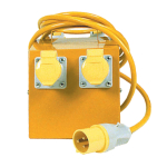 110v 16A 4 Way Splitter Unit 5mtr x2.5mm2 Cable